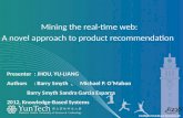 Mining the real-time web:  A  novel approach to product recommendation