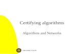 Certifying algorithms
