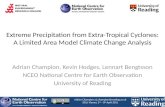 Extreme Precipitation from Extra-Tropical Cyclones: A Limited Area Model Climate Change Analysis