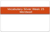 Vocabulary Silver  Week  25  Wordwall