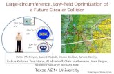 Large-circumference, Low-field Optimization of a Future Circular Collider