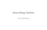Describing Clothes