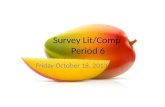 Survey Lit/Comp  Period 6