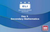 Day 3  Secondary Mathematics