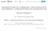PRODUCTION OF A MANUAL FOR STATISTICS ON ENERGY CONSUMPTION IN  HOUSEHOLDS MESH PROJECT