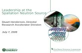 Leadership at the  Spallation  Neutron Source