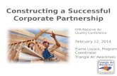 Constructing a Successful Corporate Partnership