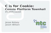 C is for Cookie: Convio  Platform  Townhall #13NTCsweet