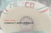 Conflict with  mexico