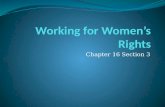 Working for Women’s Rights