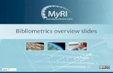 Bibliometrics  overview slides