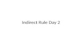Indirect Rule Day 2