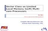 Vector Class on Limited Local Memory (LLM) Multi-core Processors