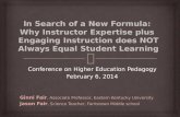 Conference on Higher Education Pedagogy February 6, 2014