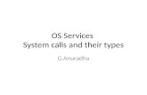 OS Services  System calls and their types