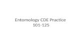 Entomology CDE Practice  101-125