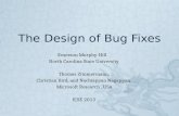 The Design of Bug Fixes