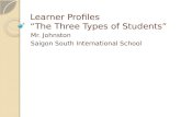 Learner Profiles “The Three Types of Students”