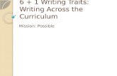 6 + 1 Writing Traits:  Writing Across the Curriculum