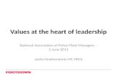 Values at the heart of leadership