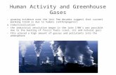 Human Activity and Greenhouse Gases