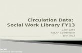 Circulation Data:  Social Work Library FY13