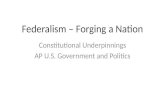 Federalism – Forging a Nation