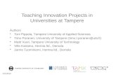 Teaching Innovation Projects  in  Universities  at Tampere