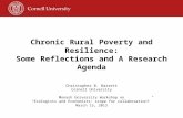 Chronic Rural Poverty and Resilience: Some Reflections and  A Research  Agenda