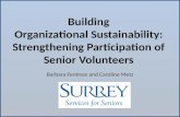 Building  Organizational Sustainability:  Strengthening Participation  o f  Senior Volunteers