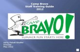 Camp Bravo  Staff Training Guide  2012