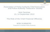 Association of Police Authority Chief Executives and Police Authority Treasurers’ Society