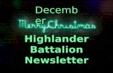 Highlander Battalion Newsletter