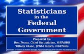Statisticians in the  Federal Government