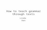 How to teach grammar through texts
