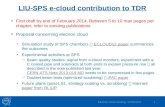 LIU-SPS  e-cloud contribution to  TDR