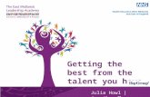 Getting the best from the talent you have