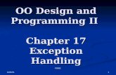 OO Design and Programming II  Chapter 17 Exception Handling