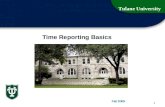 Time Reporting Basics
