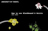 How to use Blackboard & Osiris