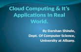 Cloud Computing & It’s Applications In Real World.