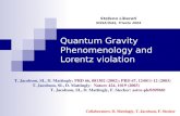 Quantum Gravity Phenomenology and Lorentz violation
