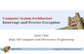 Computer System Architecture Interrupt and Precise Exception