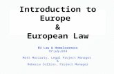 Introduction to Europe  & European Law