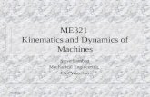 ME321  Kinematics and Dynamics of Machines