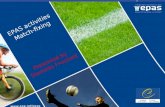 EPAS activities Match-fixing Presented by   Stanislas Frossard