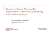 Outcomes-Based Planning for Associations: Financial Sustainability and Income Strategy