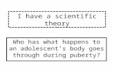 I have a scientific theory