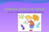 HARMFUL EFFECTS OF GERMS
