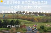 Causes and events leading to the American Revolution